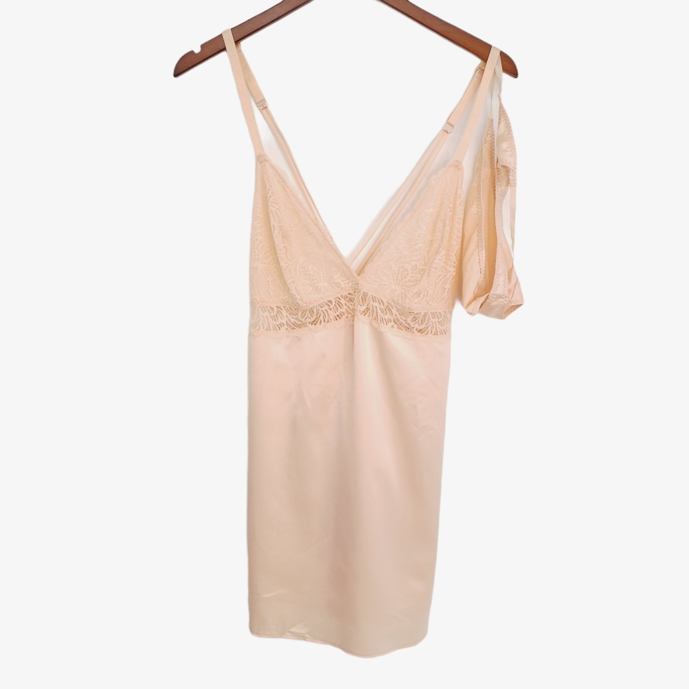 NEW Auden Unlined Wirefree Babydoll Peach w Thong